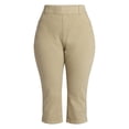 thumbnail image 2 of Terra & Sky Women's Plus Pull On Jegging Capri Pants with Control Panel, Sizes 0X-5X, 2 of 5
