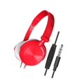 thumbnail image 2 of Dalazy S1 Casque Filaire Portable 3.5mm Stéréo Pliable Rouge avec Micro, 2 of 8
