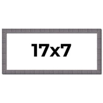 17x7 Frame Blue Kingsley Pewter Solid Wood Picture Frame Width 0.75 Inches |Interior Depth 0.5