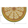 thumbnail image 3 of Creative Co-Op Natural Coir Lemon Slice Shaped Doormat, Multicolor, 3 of 3