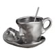thumbnail image 2 of Taza De Café Con Platillo Y Cuchara, Taza De Cara Humana 3D Para Cocina Romántica Y Hogar, 2 of 8
