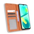 thumbnail image 4 of Compatible with Oukitel C25 Case Magnetic Closure Vintage Pattern PU Leather Wallet Cover with Card Slots-Brown, 4 of 5