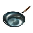 thumbnail image 4 of Fancyes Nonstick Wok Wok Pan Cooking Pot Sauce Pan with Handle Omelette Pan Flat Bottom Wok for Omelets Fried Bread Toast Cheese Meat 36cm with ears, 4 of 8