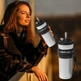 thumbnail image 1 of TIMIFIS Stainless Steel Mug Coffee Thermal Mug Multi-Color Optional Spray Plastic 304 Stainless Steel Mug Portable Car Carrying Coffee Mug Student Walking Mug Coffee Cups, 1 of 6