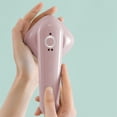 thumbnail image 3 of Mini Handheld Steamer  Portable Garment Wrinkle Remover  Adjustable 2 Levels Lemperature Steamer for Clothes  Mini Size  Fast Heating  for Travel and Home Use  Light Pink, 3 of 10