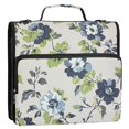 thumbnail image 5 of FORMRS Zipper Binder with Shoulder Strap 2-inch Ring 500 Sheet Capacity File Bag, Light Floral Pattern, 5 of 5