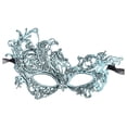 thumbnail image 1 of 2025 Femmes Maquillage Danse Protection Visage Peint avec Poudre d'Or Demi-Visage Carnaval Fête Protection Visage, 1 of 3