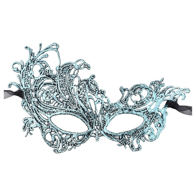 2025 Femmes Maquillage Danse Protection Visage Peint avec Poudre d'Or Demi-Visage Carnaval Fête Protection Visage