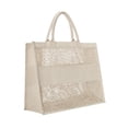 thumbnail image 3 of Paquete 20 piezas Bolsa de yute entretejido blanco 42 x 33 x 16, 3 of 5