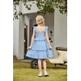 thumbnail image 6 of Arshiner Girls Dresses Ruffle Sleeve Tiered Casual Flowy Swing Tween Sundress with Pockets for Girls, 6 of 6