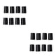 thumbnail image 2 of Clips de bloqueo de estante Advancent 8 piezas Surtido de Alambre Negro, 2 of 6