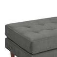 thumbnail image 3 of TOV Furniture Cave Ash Gray Velvet Ottoman, 3 of 6