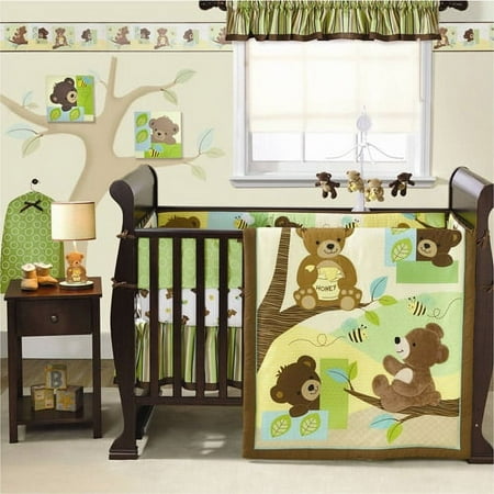 Bedtime Originals Honey Bear 8-piece Nursery In A Bag Bedd