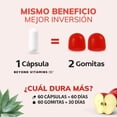 thumbnail image 3 of Vinagre De Manzana Con Inulina De Agave - 60 Cápsulas De 600 Mg | Sin Saborizante | Pastillas Vitaminas Mujer / Hombre - Candida Cleanse - Vinagre Manzana Capsulas - Apple Cider Vinegar, 3 of 8