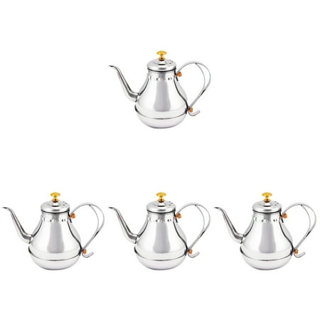 

HOMEMAXS 4pcs Kitchen Water Kettle Wear-resistant Stovetop Kettle Household Whistling Kettle Tea Supply