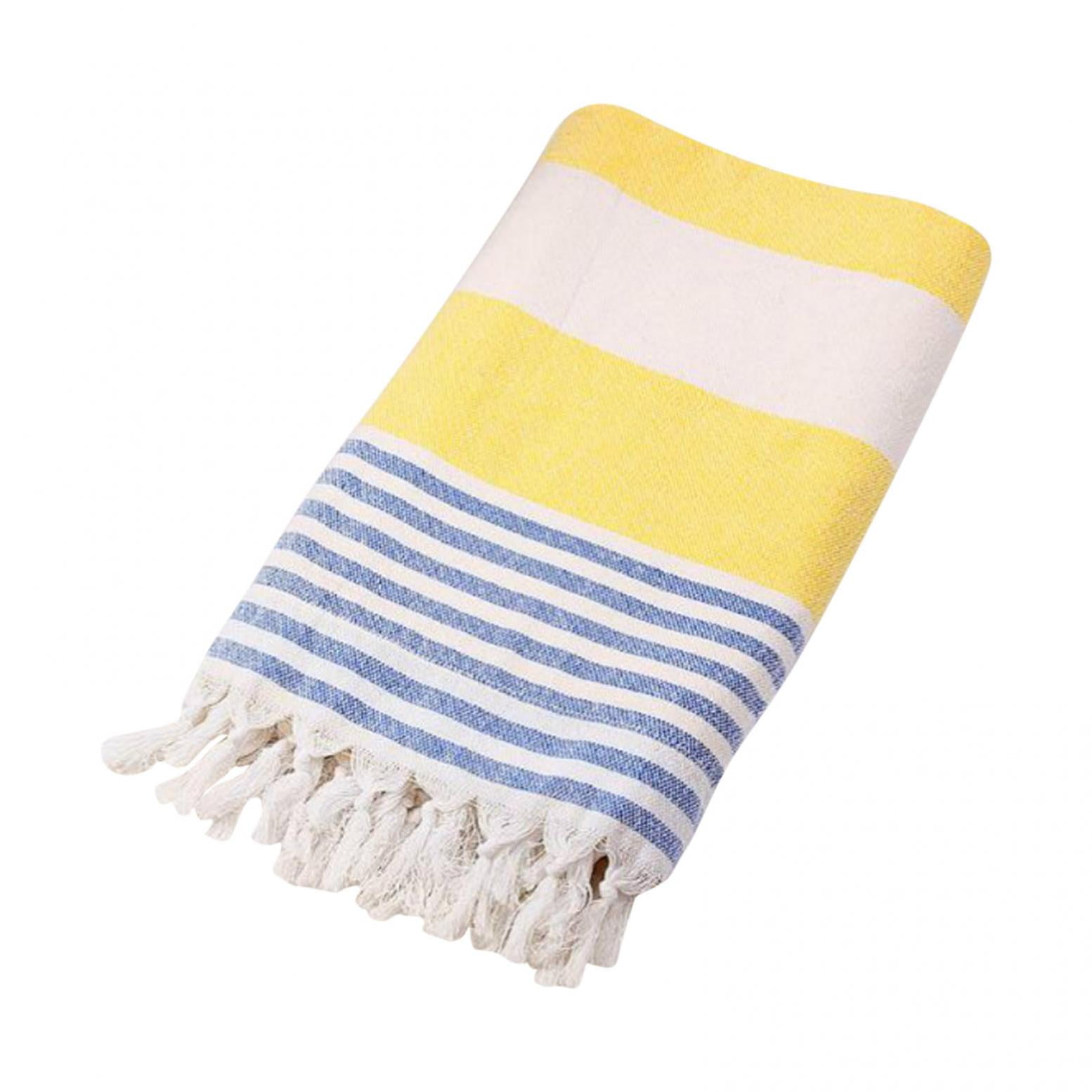 Realhomelove Turkish Towel Cotton Stripe Beach Towels Oversized