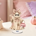 thumbnail image 6 of Halloween Decorations Desktop Ghost, 360 Degree Rotating Ghost Figurine with Cute Design, Spooky Halloween Tabletop Ornament for Home Office Classroom Party Decor Holiday Display, 6 of 9