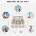 thumbnail image 6 of Brown and Beige Plaids Boys' Swim Trunks Board Shorts Beach Pants Bathing Bottoms 3T, 6 of 8