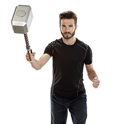 marvel legends series mjolnir electronic hammer