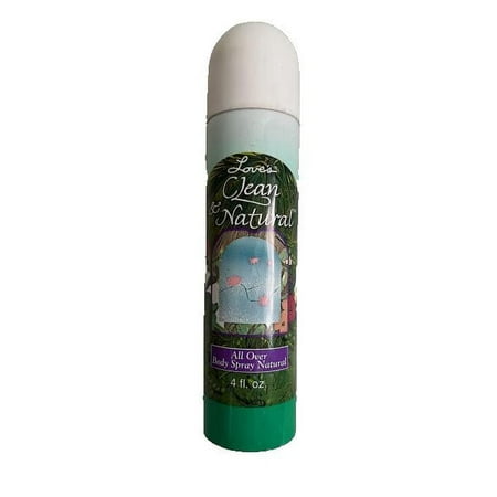 Love's by Dana Clean & Natural Body Spray for Women, 4 Ounce