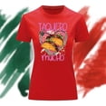 thumbnail image 3 of Playera Blusa Impresion De Taquero Mucho Fiestas Patrias Mexico Septiembre Independencia Color Rojo Talla Chica Marca Emil SaEs, 3 of 4