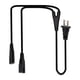 thumbnail image 4 of Cable de alimentación de 2 clavijas de EE. UU., cable adaptador de alimentación de PVC negro dividido en Y macho a hembra de 1,8 m Baoblaze Cable de extensión de alimentación, 4 of 6