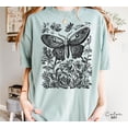 thumbnail image 6 of Vintage Oversized Moth Shirt, Cottagecore Nature , Washed Boho Gothic Nature Tee,, 6 of 6