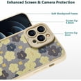 thumbnail image 3 of Compatible with iPhone 13 Pro Max Case for Women Girls,Cute Retro Purple White Floral Flower Pattern with Soft Flexible Silicone Case Anti-Scratch Shockproof Smooth Case for iPhone 13 Pro Max, 3 of 12