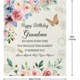 thumbnail image 5 of Grandma Birthday Gifts, Birthday Gifts for Grandma Throw Blanket 60x50 Inches, Grandma Gifts for Birthday, Grandma Birthday Gifts from Grandchildren, Grandmother Birthday Gifts for Grandma Unique, 5 of 6