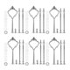 thumbnail image 1 of 6 Set Tray Hardware for Cake Stand 3 Tier Cake Stand Fitting Hardware Holder for Wedding and Party, 1 of 5