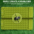 thumbnail image 5 of Camping Sleeping Pad Extra Thick Durable Camping Inflatable Sofa Bed Outdoor Beach Mattress with Pillow for Backpacking Hiking Traveling,-Green, 5 of 7
