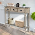 thumbnail image 6 of Urbanest Modern Burlington Console Table with 3 Drawers (Solid Wood, Sahara), 6 of 15