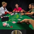 thumbnail image 2 of GSE Games & Sports Expert 36"x72" Casino Blackjack Layout Felt. Professional Las Vegas Style Black Jack Mat for Casino Game Night, 2 of 6