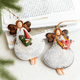 thumbnail image 2 of colgante de ángel de hierro nórdico pintado a mano, adornos navideños de metal para Año Nuevo, colgantes para colgar, decoración del árbol de Navidad, decoración del hogar, 2 of 5