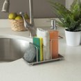 thumbnail image 1 of 3 compartment Satin Nickel Sink Organizer, 1 of 5
