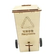 thumbnail image 4 of Wood Garbage Can DIY Wooden Science with Foot Pedal and Wheel Projects Model, 4 of 8