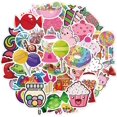 thumbnail image 1 of Pegatinas de dulces, dulces, helados, donas, cupcakes, vinilo impermeable para botellas de agua, Hydro Flask, portátiles, Navidad, 1 of 5