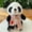 stuffed animal, variant on Cute Sitting Panda Plush Toy With Heart Pattern Scarf, Super Soft Plush Material For Ultra Comfort And Long-Lasting Cuddling Hugging And Snuggling, Perfect Gift For