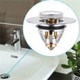 thumbnail image 6 of JingChun 1Pc Universal Bathroom Sink Stopper with Haircher, for Drain Hole, Spring Core Bathtub Drain Cover, Pop Up Sink Plug Basin Drain Strainer, 6 of 9