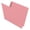 Pink, variant on 14 pt Color Folders, Full Cut 2-Ply End Tab, Letter Size, 2 Fasteners in Pos #1 & #3, Pink (Box of 50)