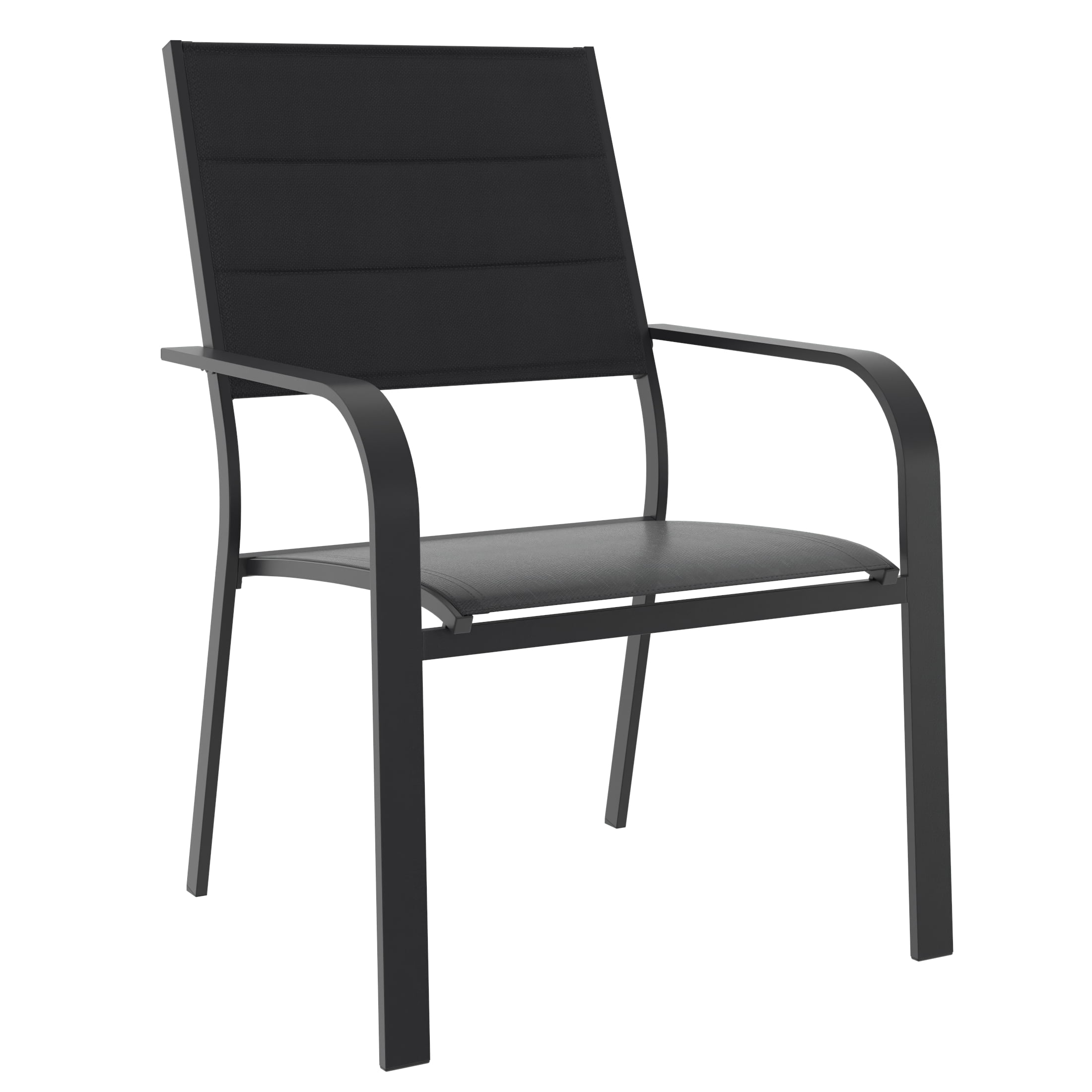 Ensemble table et chaises 7 pièces pour patio Cobble Hill Mainstays - Noir Anti-intempéries, UV et décoloration