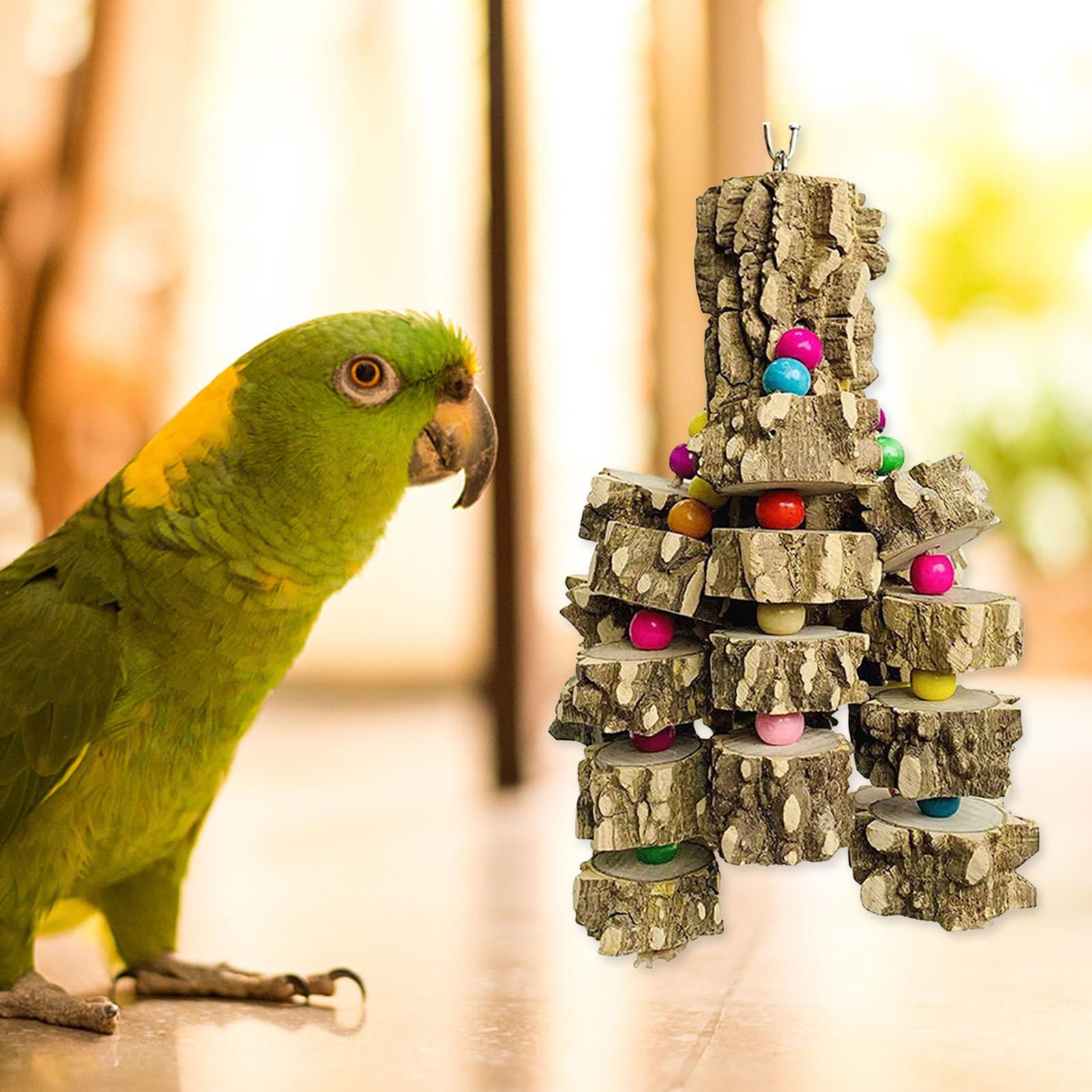 Bird Chewing Toy Large Medium Parrot Cage Bite Toys Macaws Cockatoo