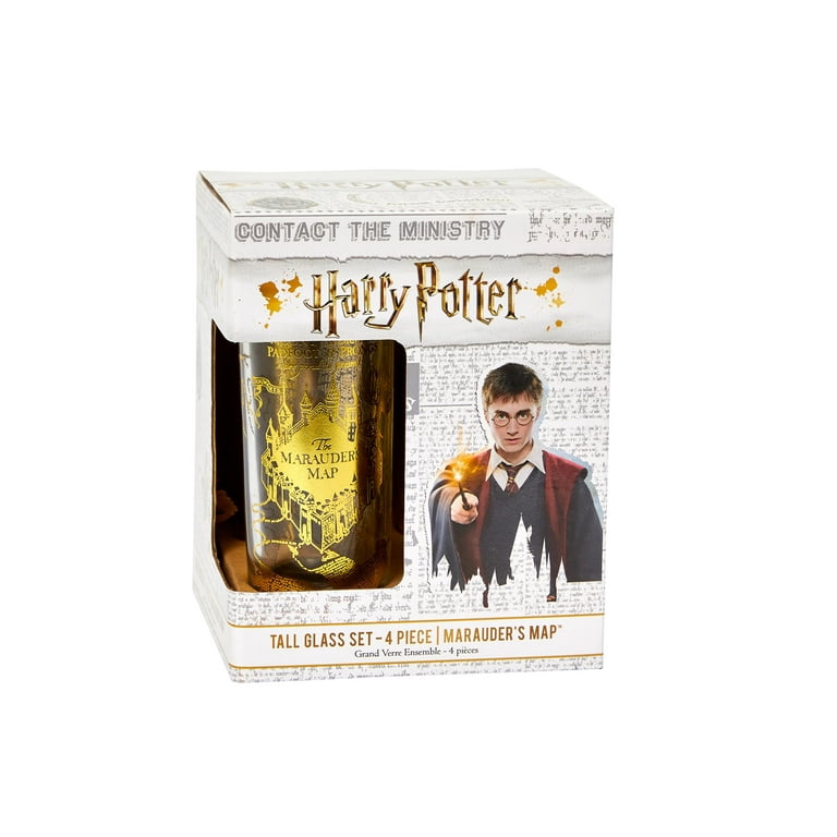 Harry Potter Marauder's Map Highball Glasses, Set of 4