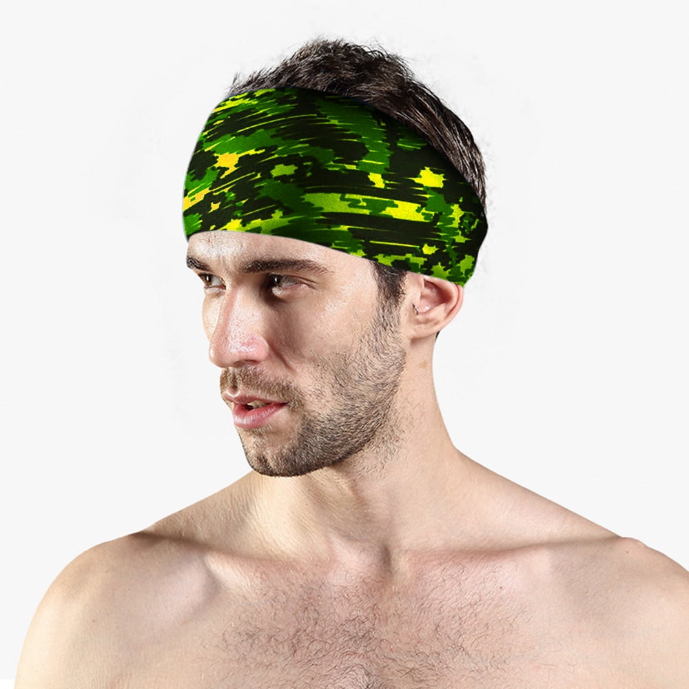 Details about   Men Women Workout Headband Sweatband Stretch Elastic Sport Yoga Run Hairband 