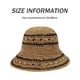 thumbnail image 4 of Sombrero de paja para mujer, sombrero de pescador tejido, sombrero de playa, gorra plegable, gorras de verano, 4 of 6