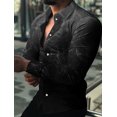 thumbnail image 1 of Camisas hawaianas de manga larga para hombre, camisa clásica con gráficos geométricos, camisa de moda para hombre y mujer, blusa de playa de talla grande, ropa para hombre, 1 of 6