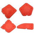 thumbnail image 1 of Eigraketly 4 Uds removedores de sellador esparcidor de cemento de vidrio raspador de silicona lavable de mano Kit de pala multiángulo multifuncional para Artesanía Amarillo Eigraketly TO008331-02B, 1 of 6