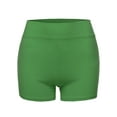 thumbnail image 2 of A2Y Women's Basic Solid Premium Cotton High Rise Bike Shorts Kiwi M, 2 of 5
