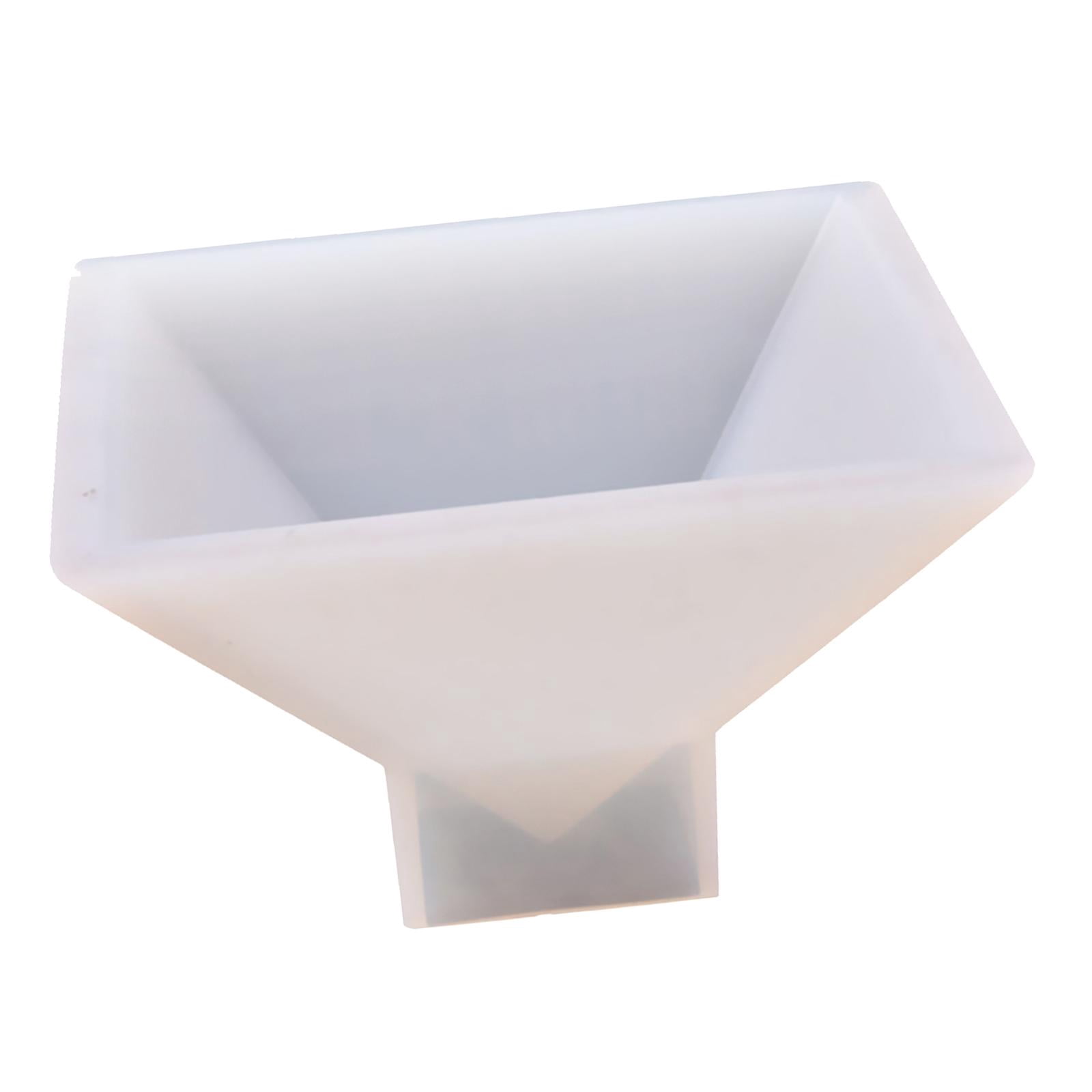 Milageto 2x Pyramid Shaped DIY Silicone Molds Resin Ornaments Crafting Mould 9.5x9.5x6cm