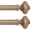 Wood, variant on 2 Pack Wood Curtain Rods for Windows 48 to 84 Inch, Boho Vintage Decorative 1 Inch Diameter Wooden Curtain Rod, Adjustable Heavy Duty Rustic Farmhouse Drapery Pole with Wood Grain Finials